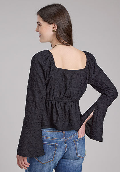 Roper Double Cloth Blouse - Broken horn