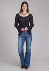 Roper Double Cloth Blouse - Broken horn