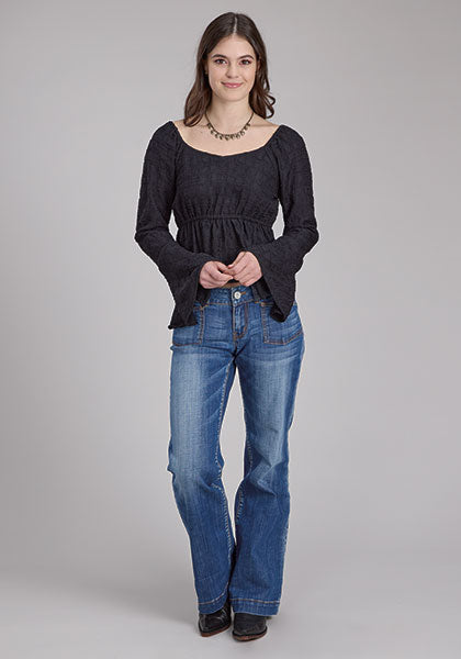 Roper Double Cloth Blouse - Broken horn