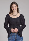 Roper Double Cloth Blouse - Broken horn