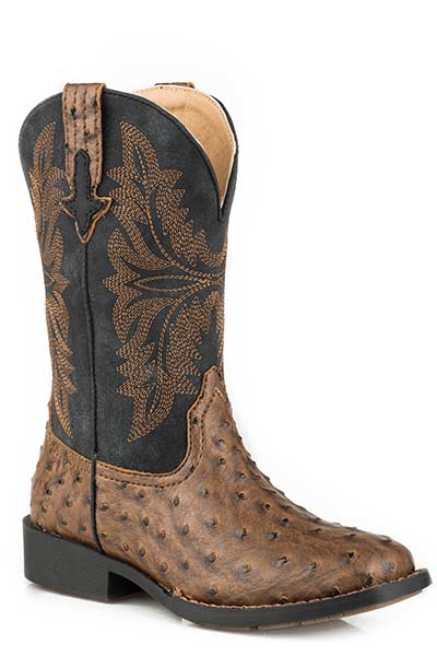 Roper Childern Brown & Black Ostrich - Broken horn