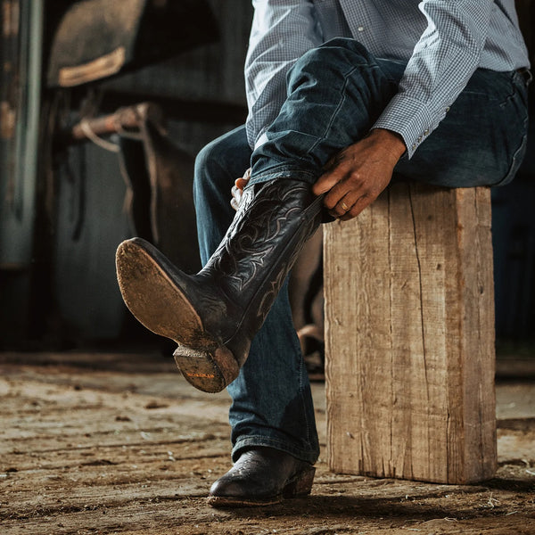 Stetson Carlisle Western Boots - Broken horn