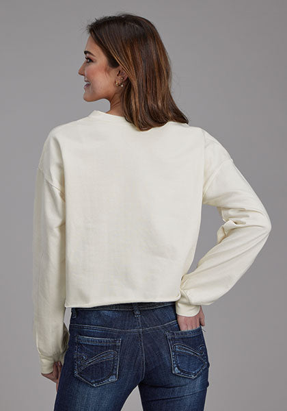Roper Women's Crewneck Pullover - Broken horn