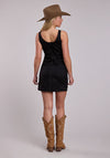 Roper Black Suede Tank Dress - Broken horn