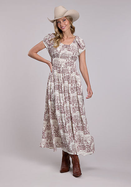 Stetson Desert Toile Dress - Broken horn