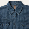 Stetson Western Denim Maxi Dress - Broken horn