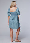 Roper Women Light Blue Denim Dress - Broken horn