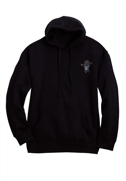 Tin Haul Cowboy Skull Hoodie - Broken horn