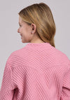 Roper Pink Qulted Bomber Jacket - Broken horn