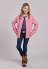 Roper Pink Qulted Bomber Jacket - Broken horn