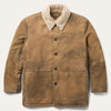 Stetson Antique Suede Shearling Jacket - Broken horn