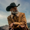 Stetson Antique Suede Shearling Jacket - Broken horn