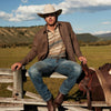 Stetson Men Herringbone Shirt Jacket - Broken horn