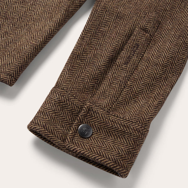 Stetson Men Herringbone Shirt Jacket - Broken horn
