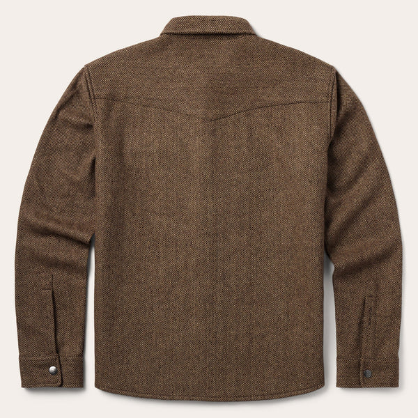 Stetson Men Herringbone Shirt Jacket - Broken horn