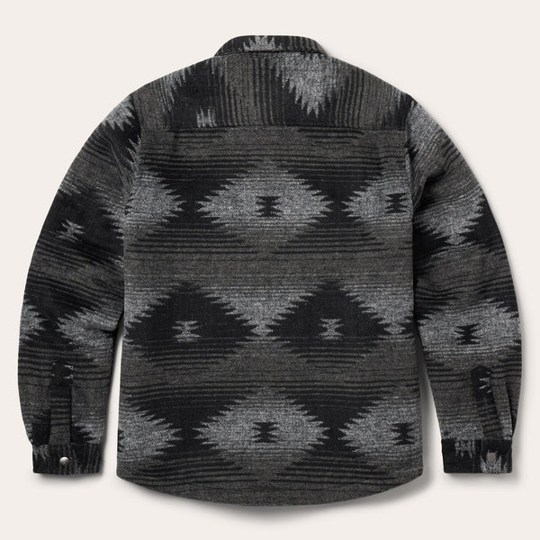 Stetson Men Southwestern Flannel Jacket - Broken horn