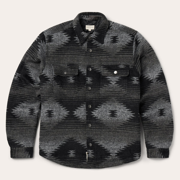 Stetson Men Southwestern Flannel Jacket - Broken horn