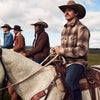 Stetson Wool Plaid Shirt Jacket - Broken horn