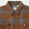 Stetson Men Plaid Western Shirt Jacket - Broken horn
