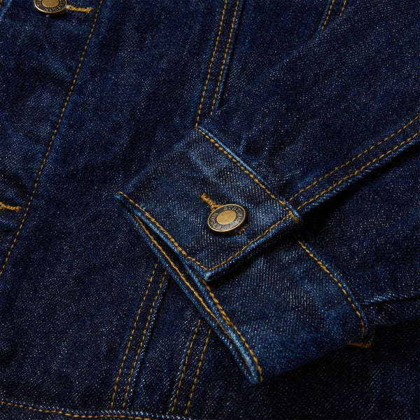 Stetson Men's Raw Denim Trucker Jacket - Broken horn