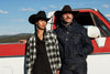 Stetson Men's Raw Denim Trucker Jacket - Broken horn