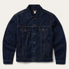 Stetson Men's Raw Denim Trucker Jacket - Broken horn