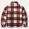 Stetson Mens Outerwear Lined Jacket Plaid Wool Blend Red - Broken horn