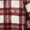 Stetson Mens Outerwear Lined Jacket Plaid Wool Blend Red - Broken horn