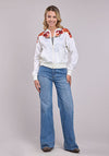 Roper Satin Bomber Jacket - Broken horn