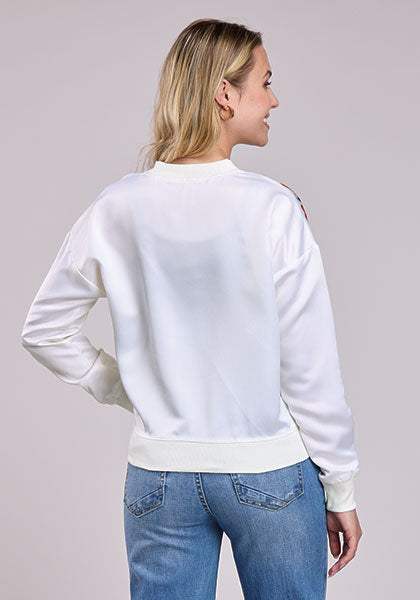 Roper Satin Bomber Jacket - Broken horn
