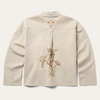 Steson Women Embroidered Canvas Utility Jacket - Broken horn