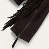 Steson Women Suede Fringe Motorcycle Jacket - Broken horn