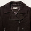 Steson Women Suede Fringe Motorcycle Jacket - Broken horn
