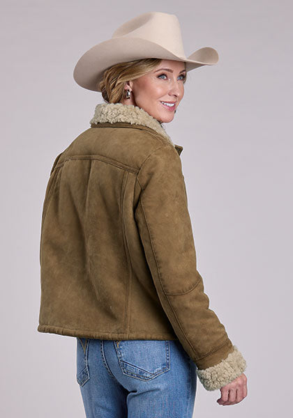Steson Women Suede Jacket - Broken horn