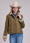 Steson Women Suede Jacket - Broken horn