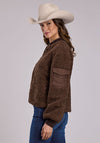 Stetson Fuzzy "Teddy Bear" Bomber Jacket - Broken horn
