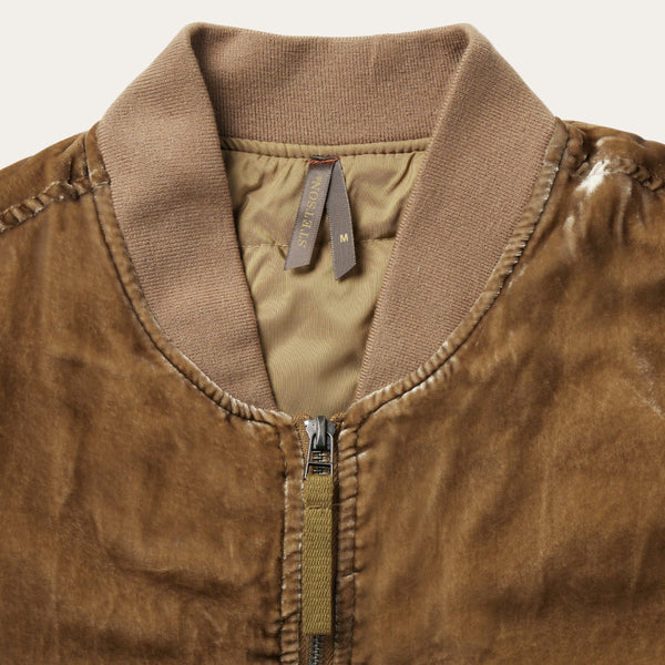 Stetson Velvet Bomber Jacket - Broken horn