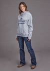 Stetson Women Hoodie Horserider - Broken horn