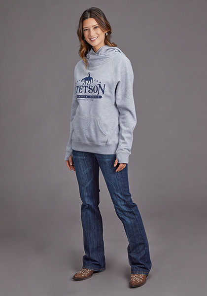 Stetson Women Hoodie Horserider - Broken horn