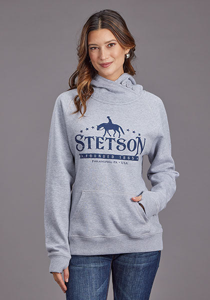Stetson Women Hoodie Horserider - Broken horn