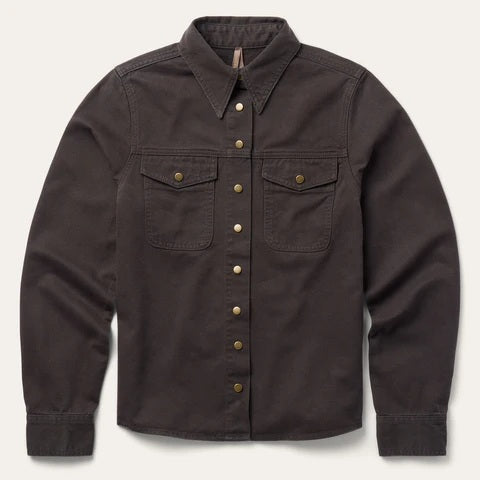 Stetson Desert Scene Embroidered Western Shirt - Broken horn