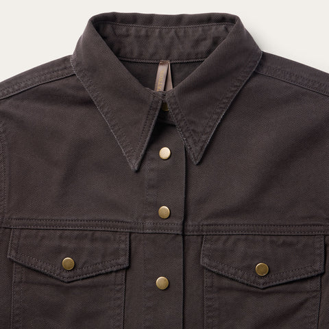 Stetson Desert Scene Embroidered Western Shirt - Broken horn