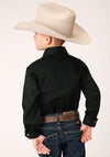 Roper Boys Solid Western Snap - Broken horn