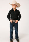 Roper Boys Solid Western Snap - Broken horn