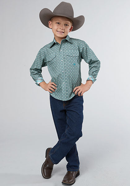 Roper Boy's Silver Spring Foulard - Broken horn