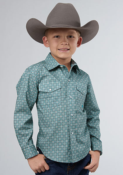 Roper Boy's Silver Spring Foulard - Broken horn
