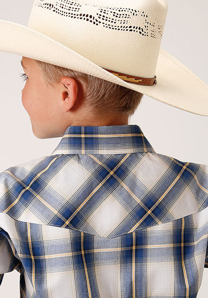 Roper Boys Amarillo Plaid - Broken horn