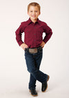 Roper Boys Black Fill Solid Wine - Broken horn