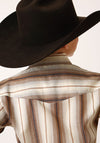 Roper Boys Brown & Cream Ombre Strip - Broken horn