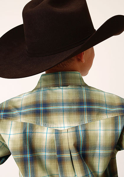 Roper Boys Sand Dune Plaid - Broken horn